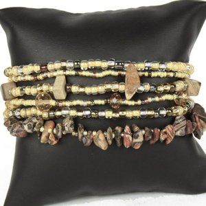 Czech Glass Bead NEUTRAL TONES Bracelet